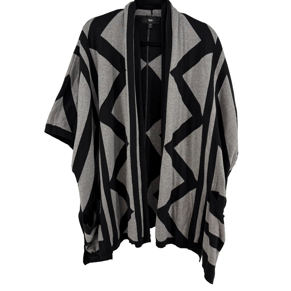Mossimo Geometric‎ Poncho Cardigan S/M